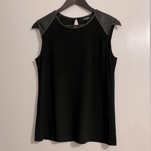 mint DKNY sleeveless top with raglan shoulders